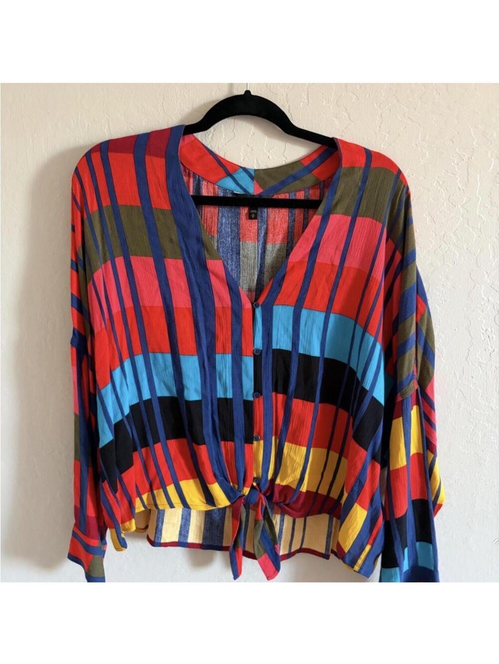 Express Multicolor Striped Blouse